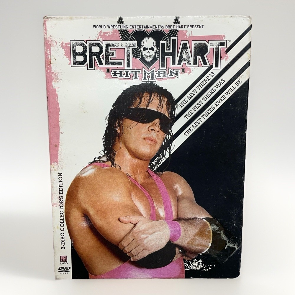 WWE Bret Hart Hitman 3-Disc DVD Set 2005 Collector's Edition Wrestling Bio